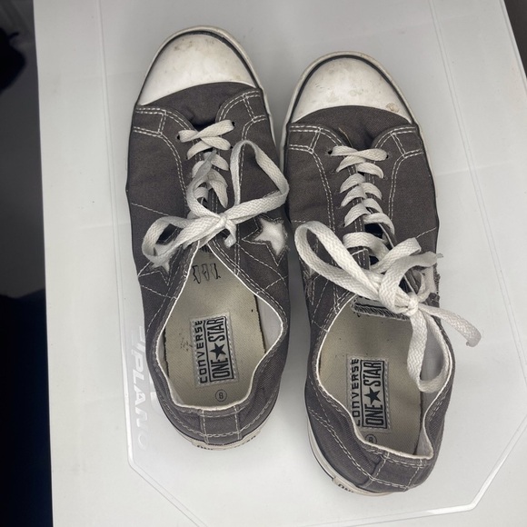 Converse One Star Sneakers – Grey Canvas, Men’s 8 / Women’s 9.5 - Picture 2 of 8